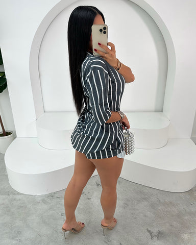Alessandra Striped Short Set Alessandra Striped Short Set