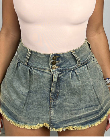 Addicted Acid Wash Skort Addicted Acid Wash Skort
