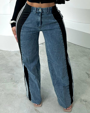 3 Stripes Denim Stretchy Jeans 3 Stripes Denim Stretchy Jeans