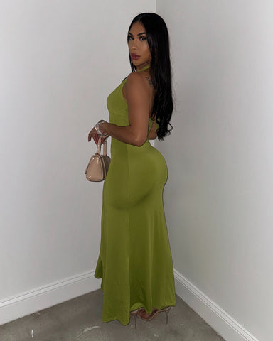 Amore Ruffled Maxi (Green) Amore Ruffled Maxi (Green)