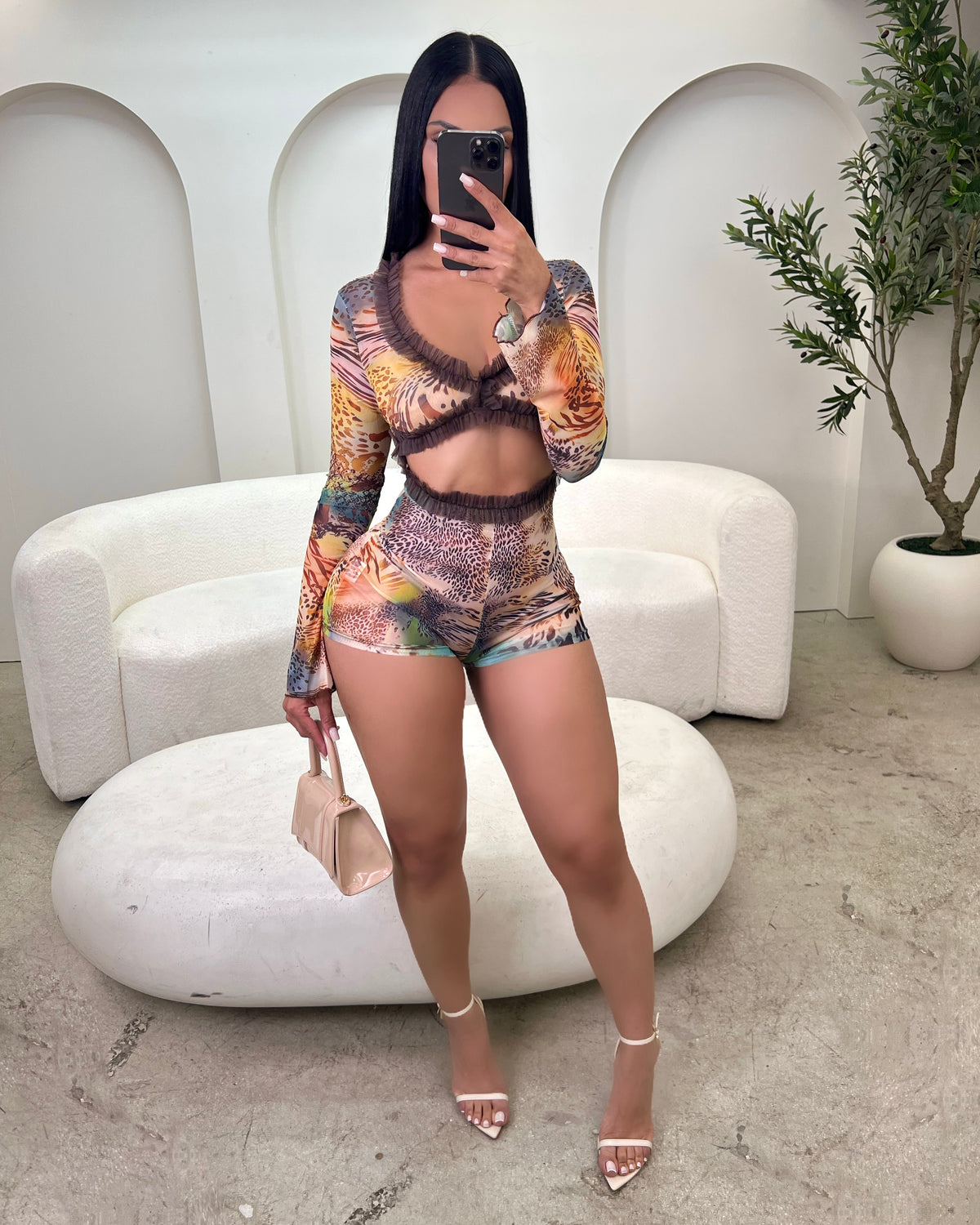Wild Heat Cutout Romper