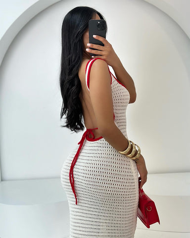 Santorini Crochet Maxi