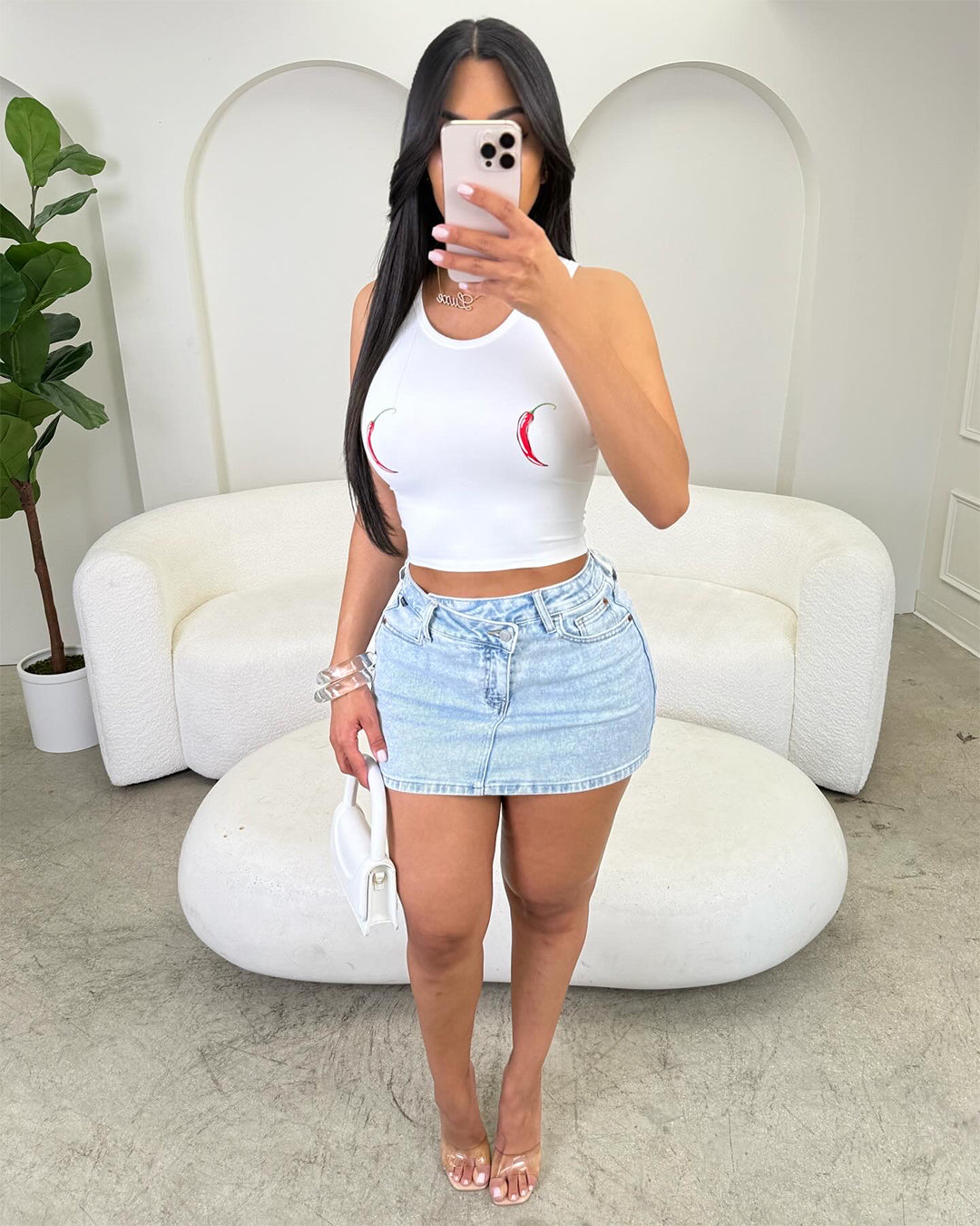 Trendy Babe Denim Skirt