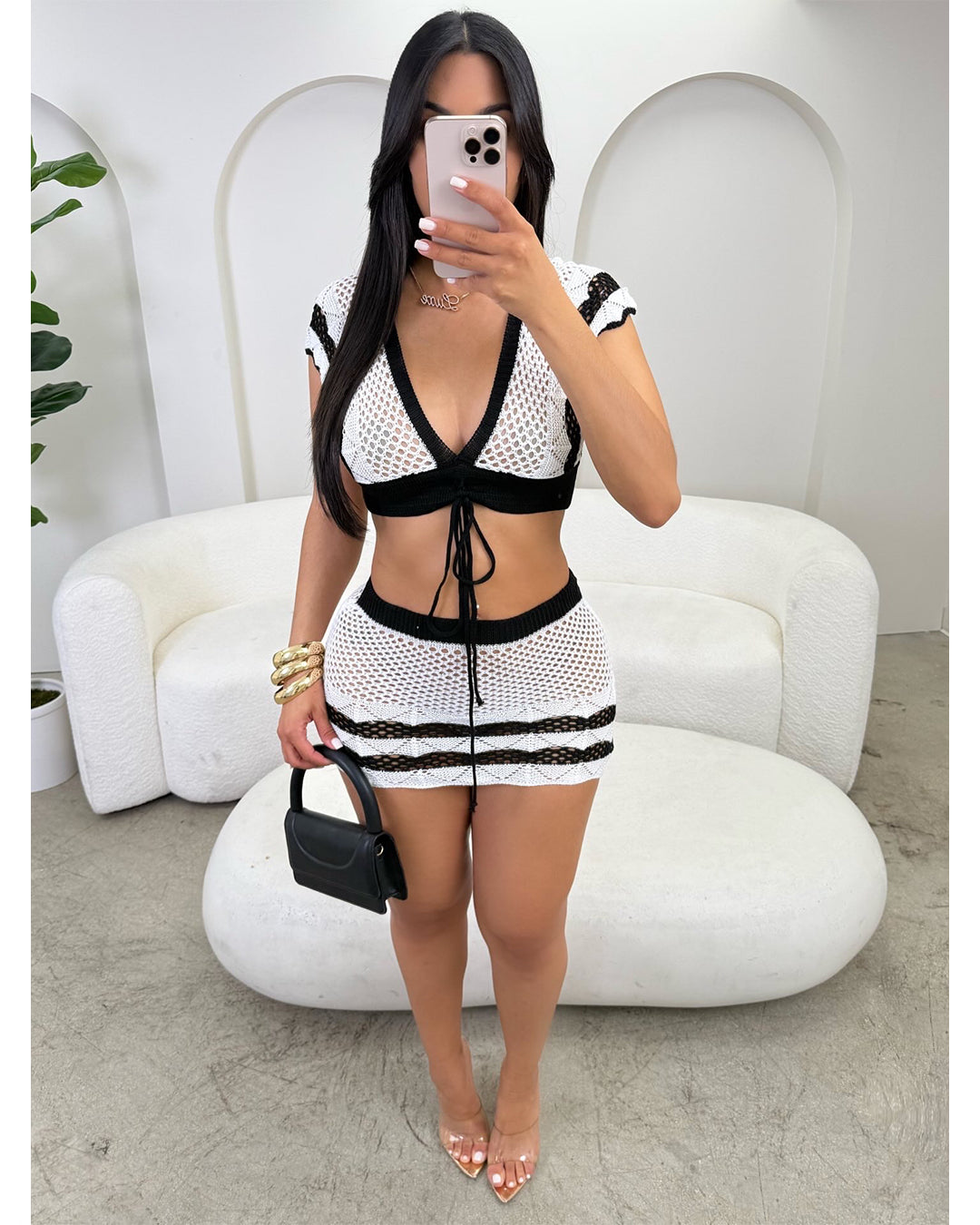 Dinner in Athens Skirt Set