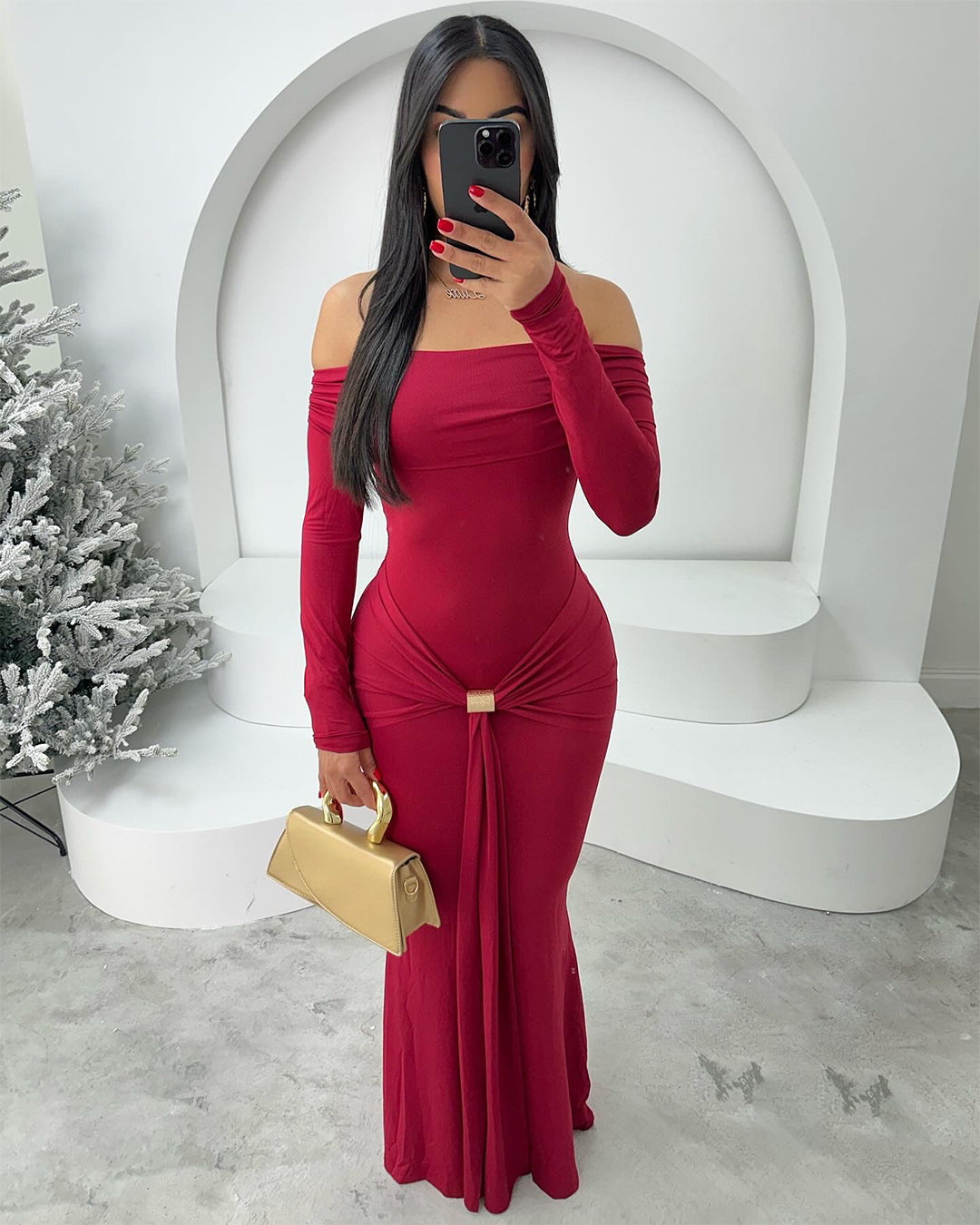 Date under the Mistletoe Maxi