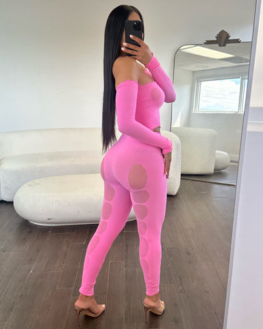 Extra In Pink Pant Set
