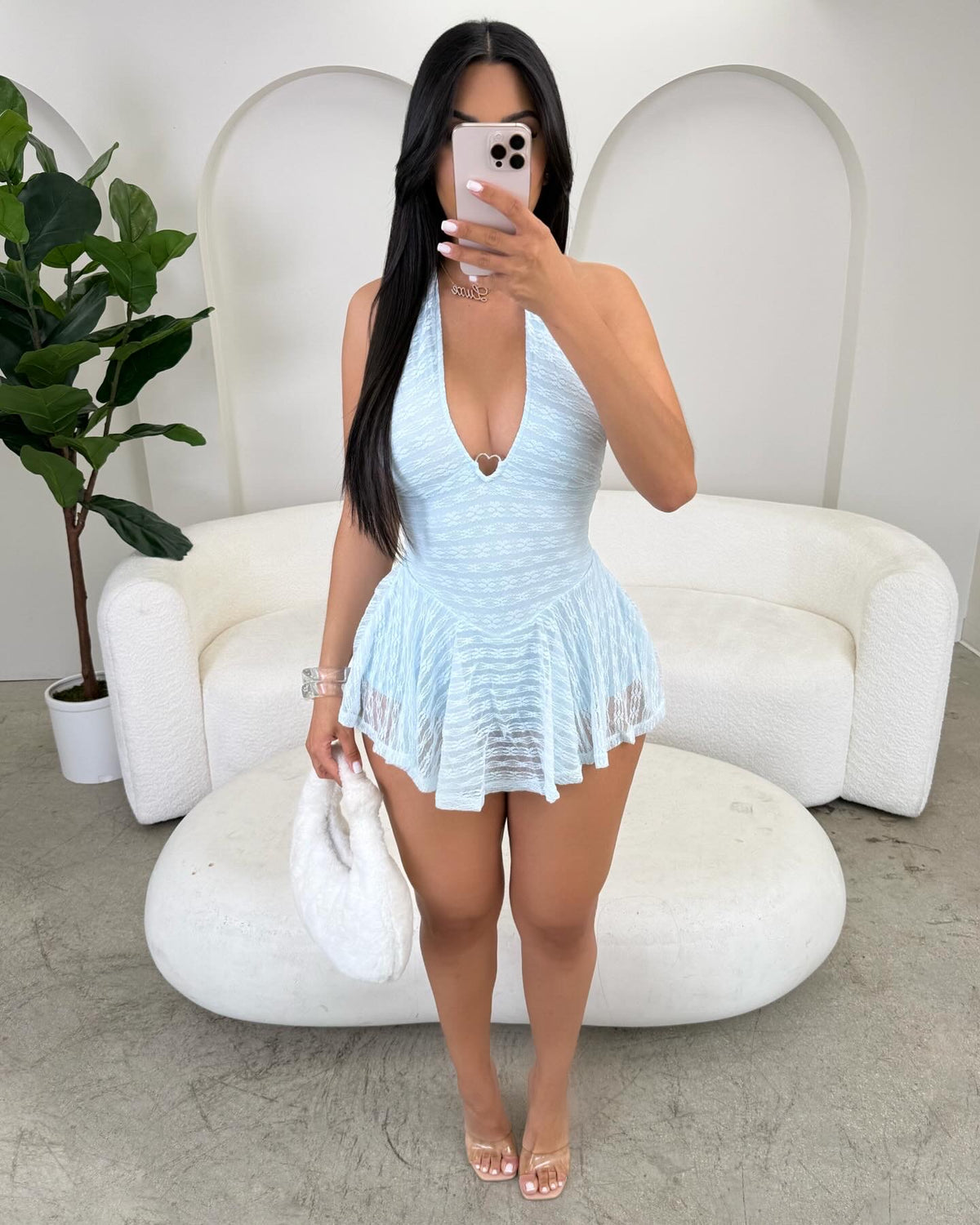 Blue Bunny Romper Dress