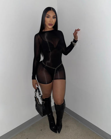 Mesh & Sexy Romper