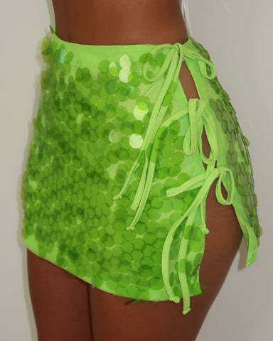 Lime Lights Sequin Skirt