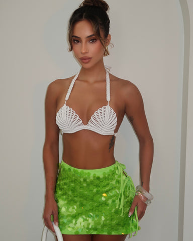 Lime Lights Sequin Skirt