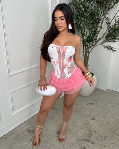 Blush Babe Romper Dress