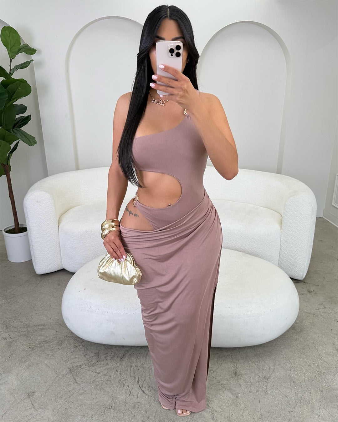 Make me Blush Cutout Maxi
