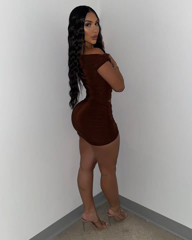 Mocha Fever Skirt Set