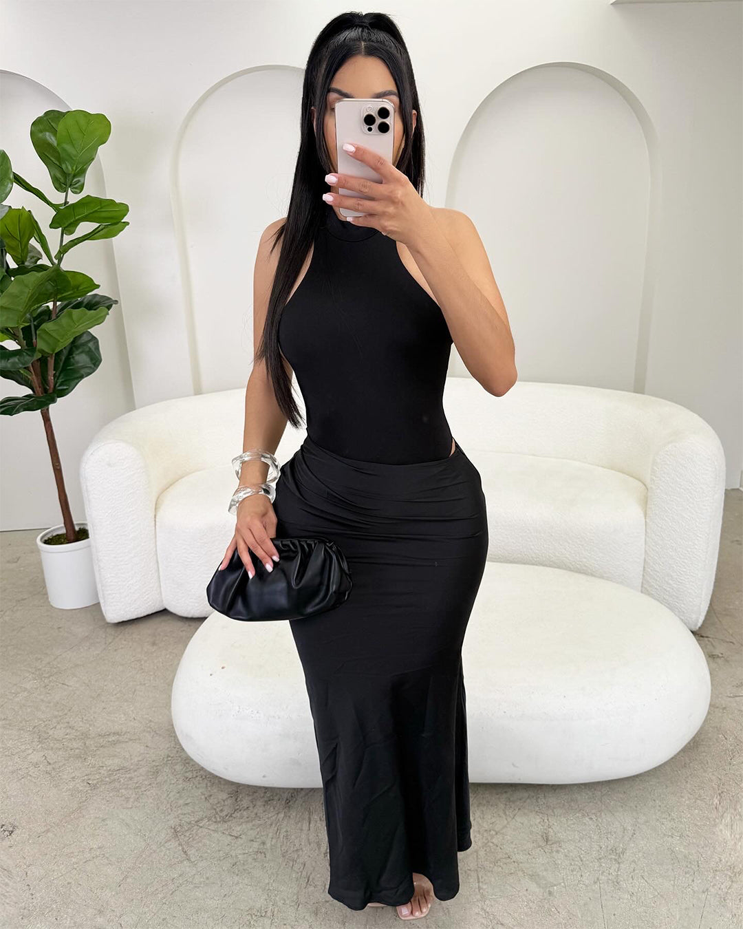 Hint of Satin Maxi