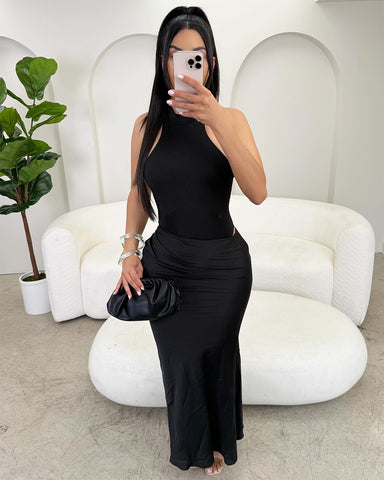 Hint of Satin Maxi