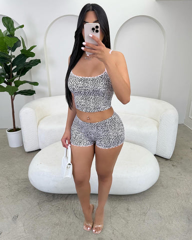 Pink Cheetah Pj Set