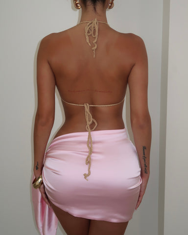 Blush Wrap Skirt