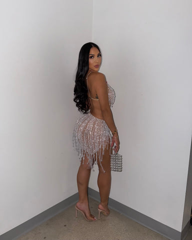 Champagne Glitz Skirt Set