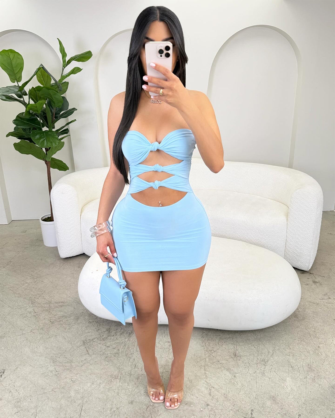 Blushing Blues Minidress