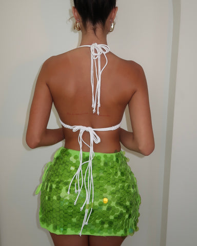 Lime Lights Sequin Skirt