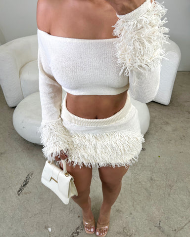 Cozy Luxe Fringe Set