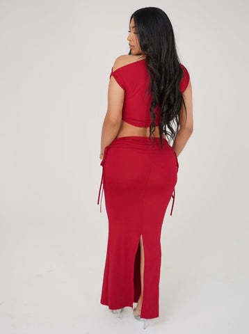 Alanna Maxi Set (Red)