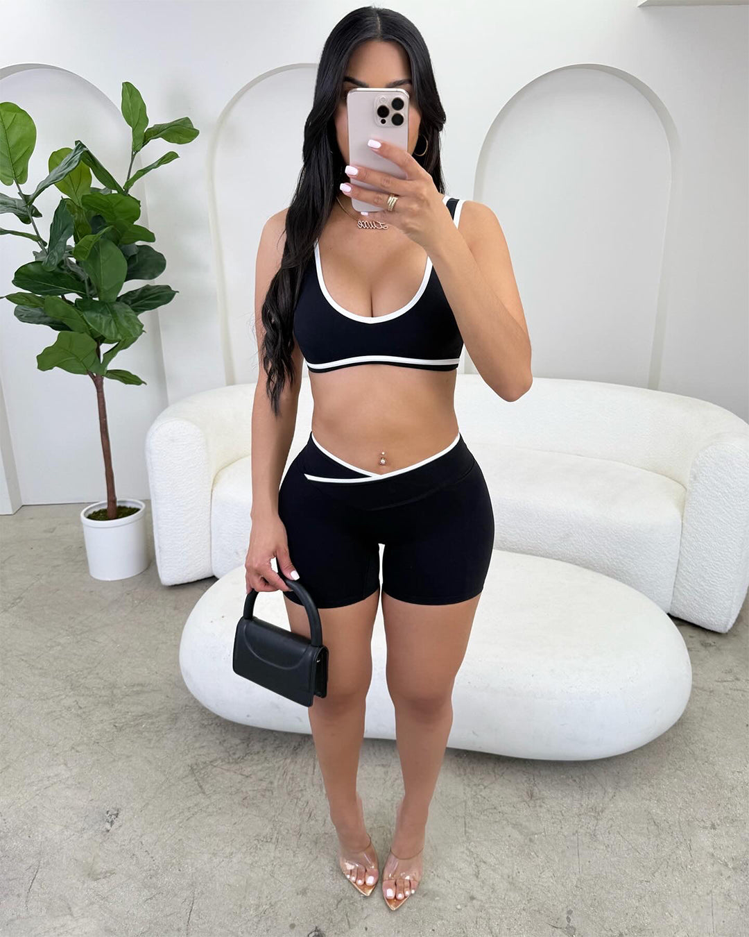 Lounge in Style Short Set (Black)