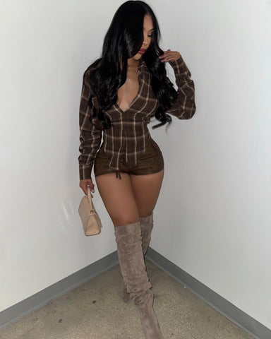 She’s Fall Plaid Top