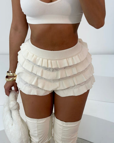 Vanilla Ice Ruffled Shorts