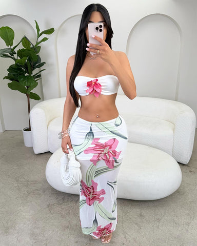 Spring in Mesh Maxi Set