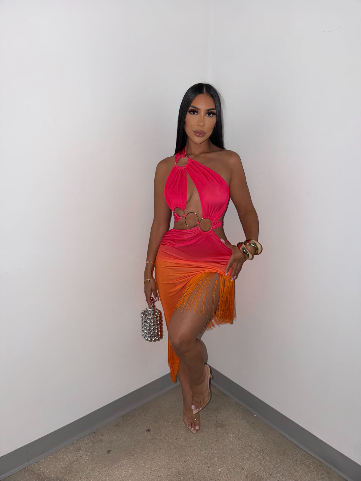 Tropicana Muse Fringe Midi