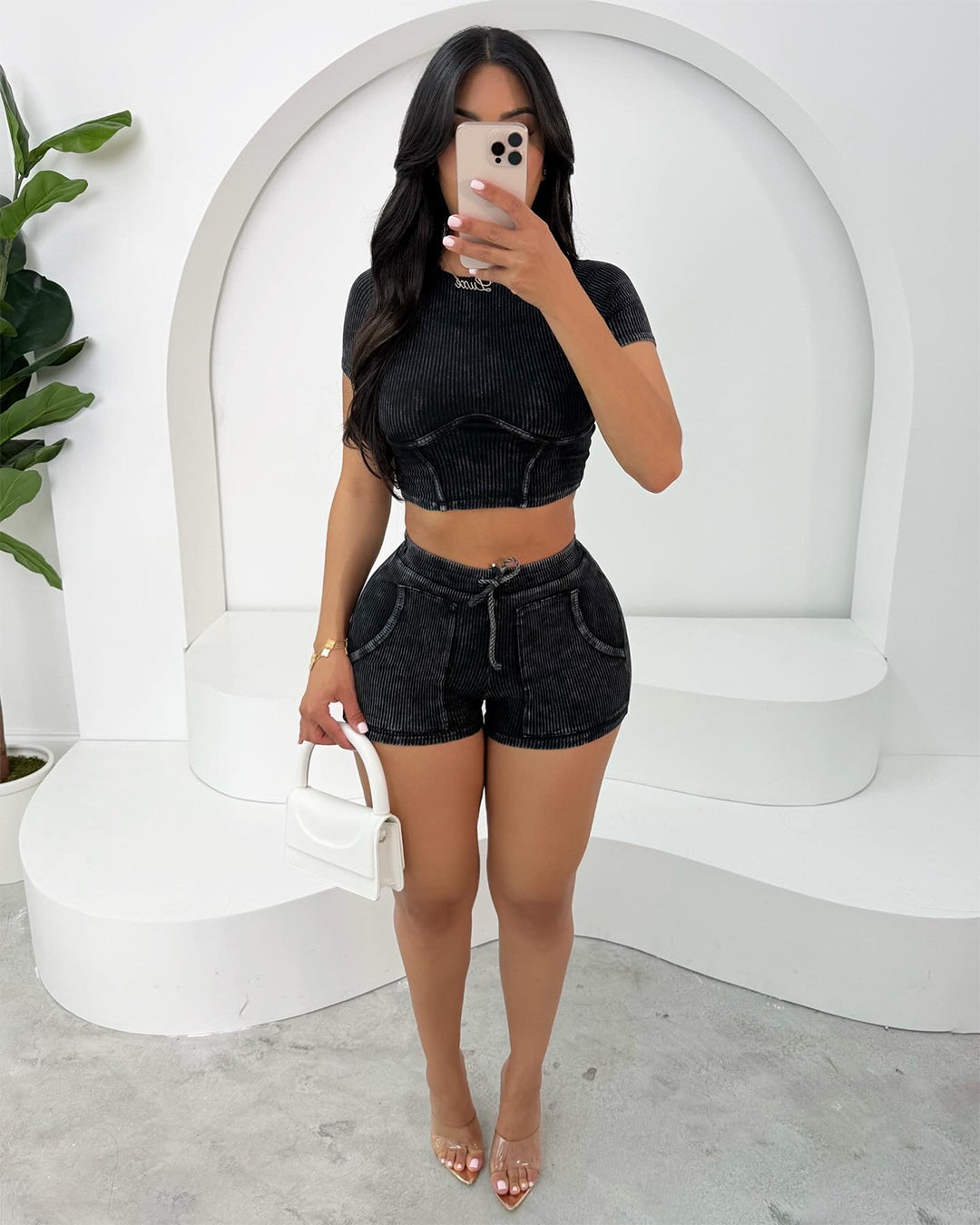 Chill Ribbed Sets (Black)