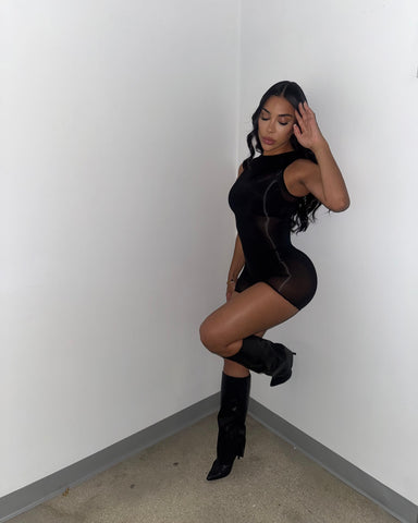 Mesh & Sexy Short Set
