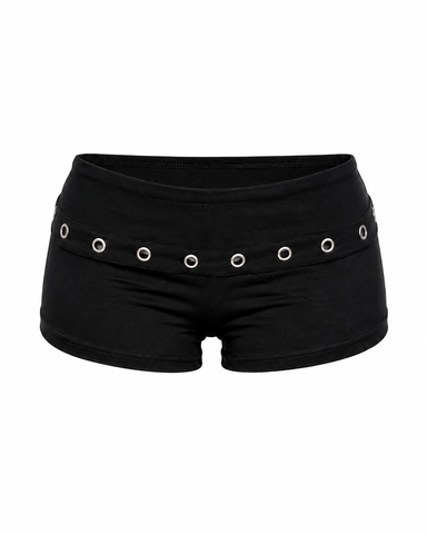 Studded Black Shorts