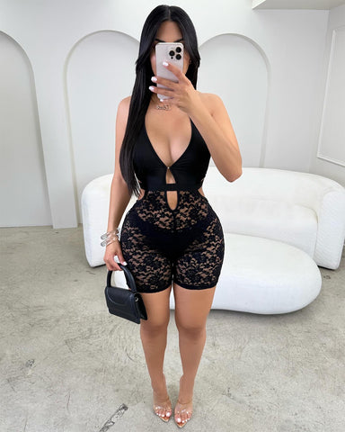 Never lose me Lace Romper