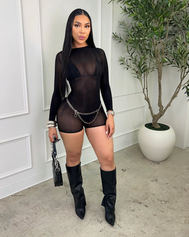 Mesh & Sexy Romper