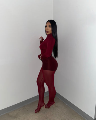 Kiss Me Slowly Mesh Set (Stockings Incuded)