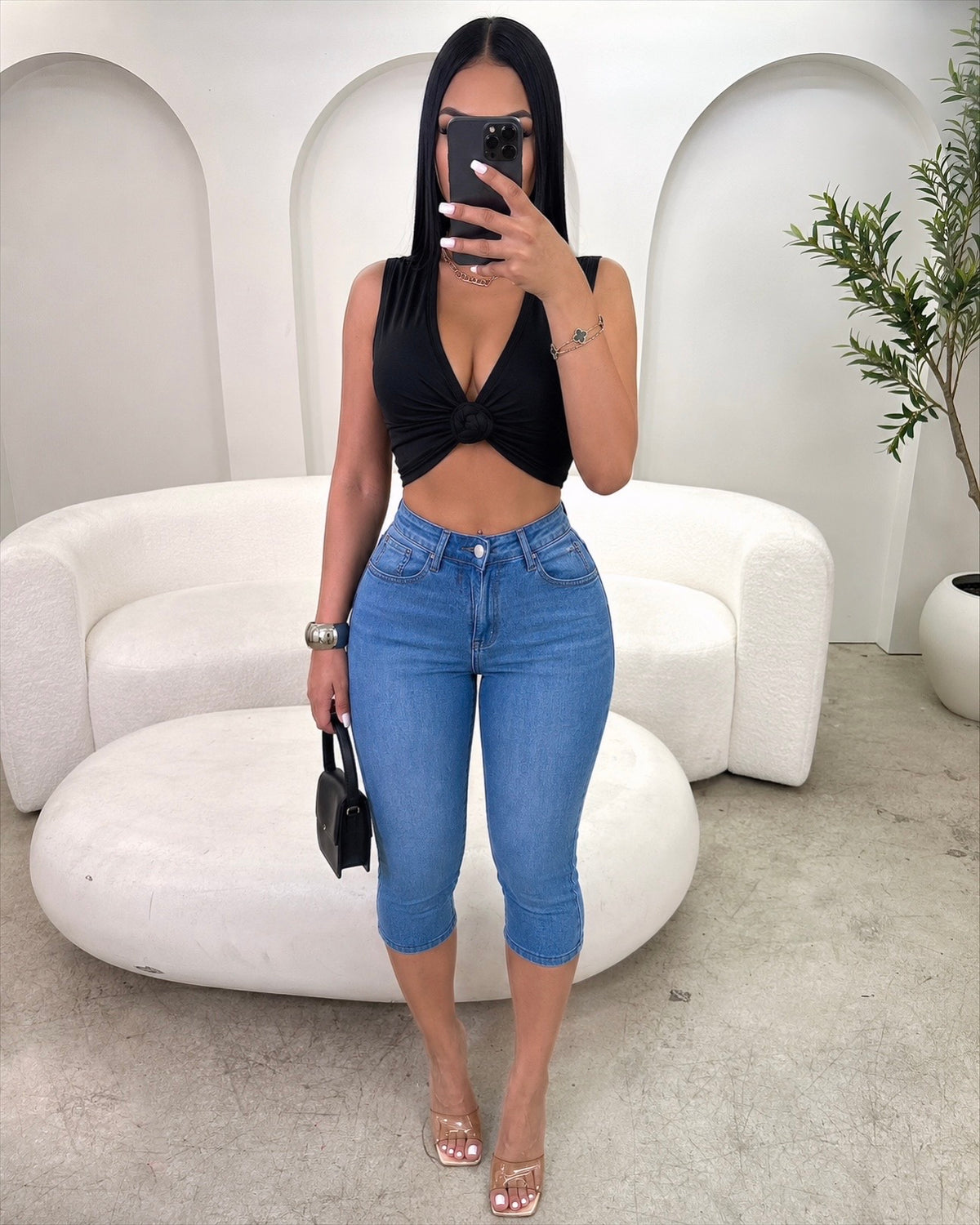 Mason Denim Capris