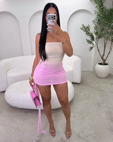 Rosè Whisper Mini Dress