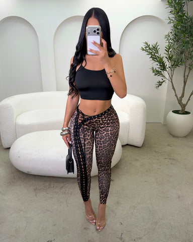 Pretty Savage Lace Up Set