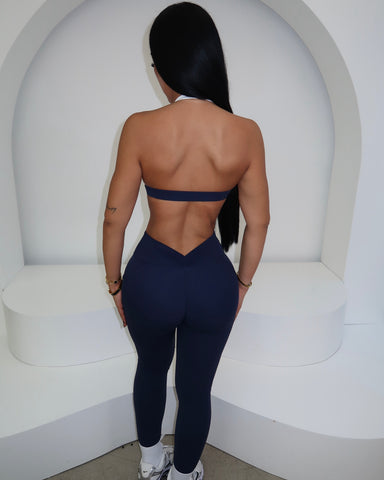 Navy Outlined Fitness Set