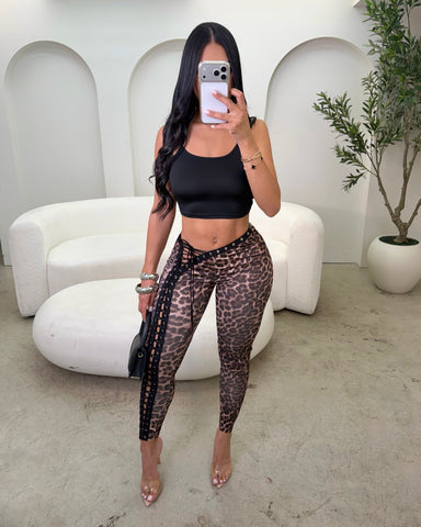 Pretty Savage Lace Up Set