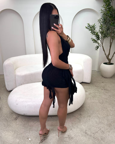Noire Desires Mini Dress