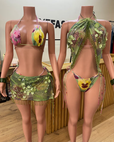 Ibiza Bloom 3Pc Swim Set