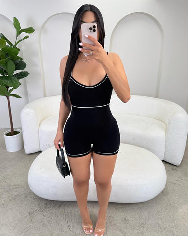 Stretchy Ribbed Romper