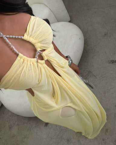 Soft Seduction Maxi (Pastel Yellow)