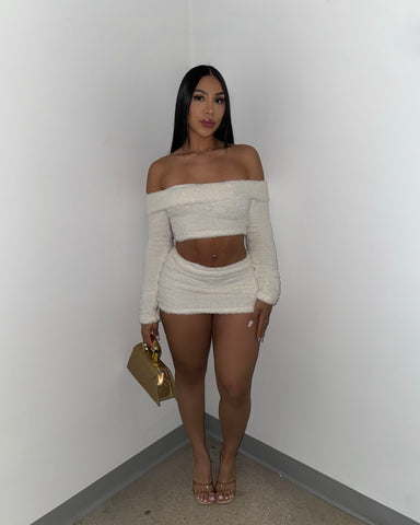 Fuzzy Feels Skirt Set