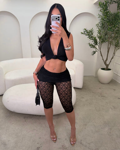Secret Affair Lace Capri