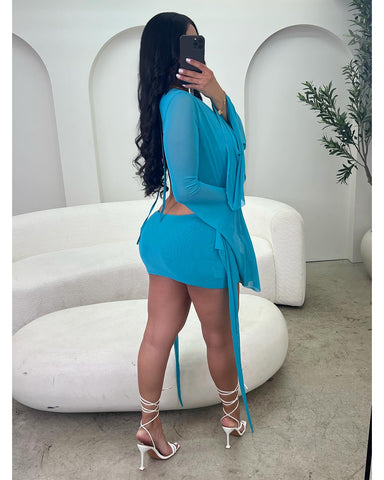 Sheer Love Mesh Mini (Teal)