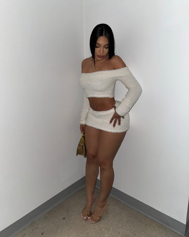 Fuzzy Feels Skirt Set